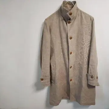 nest Robe CONFECT 린넨 스텐카라 코트 파라핀 가공