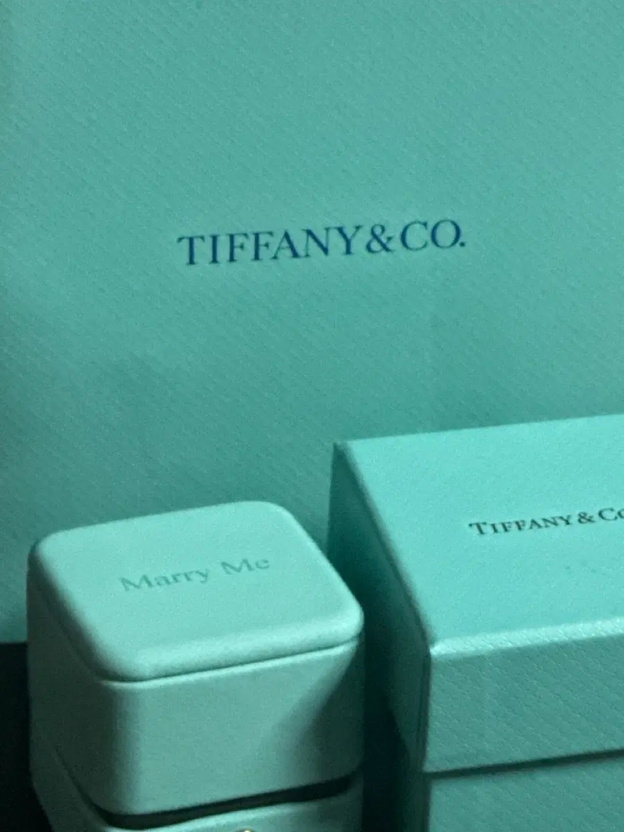 티파니앤코 Marry me 레이저 각인 반지 케이스 풀박스