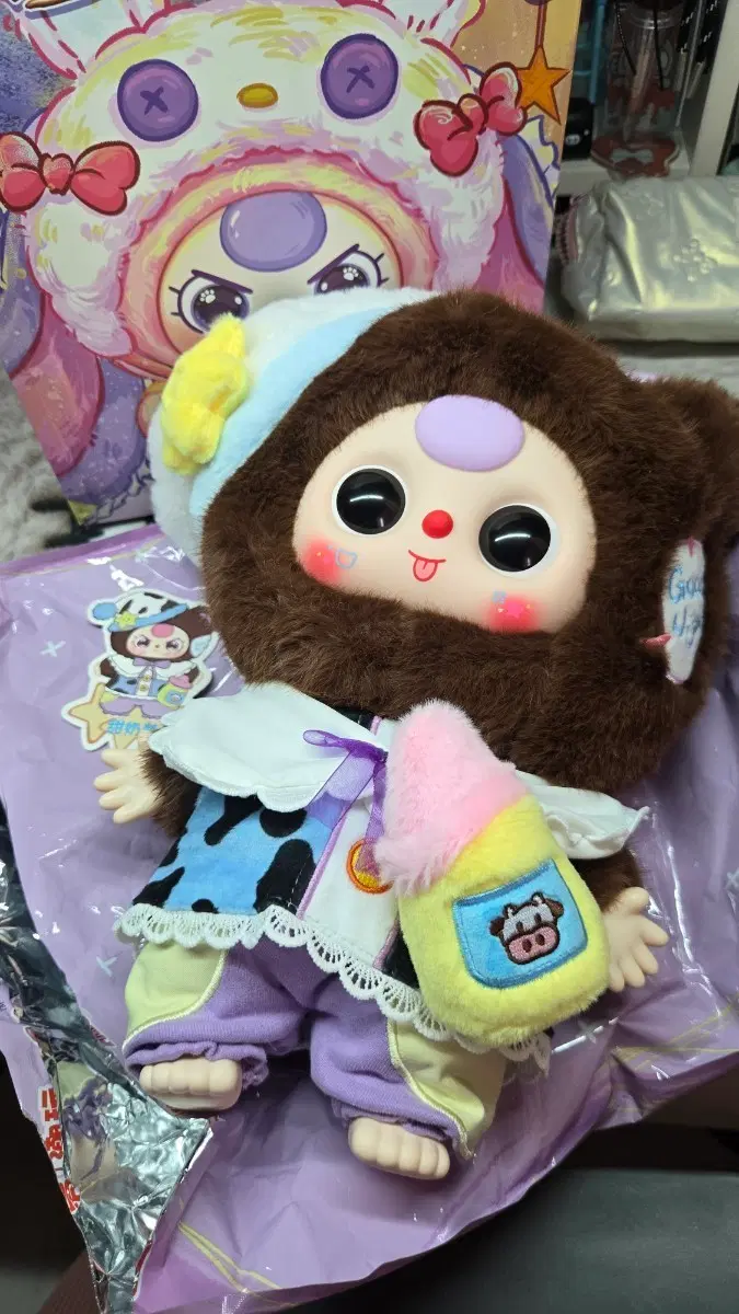 (단순개봉/풀박구성) 베이비쓰리 스윗드림 곰 +행운 거북이 키링