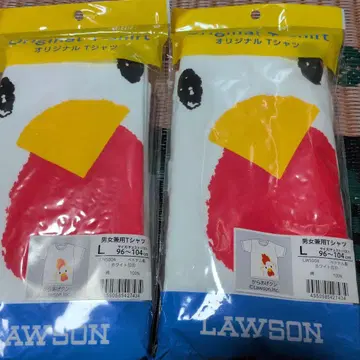 LAWSON 오리지널 T셔츠 카라아게쿤 L사이즈 2장 미개봉 새상품