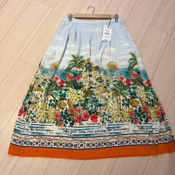 ZARA 프린트 패턴 스커트