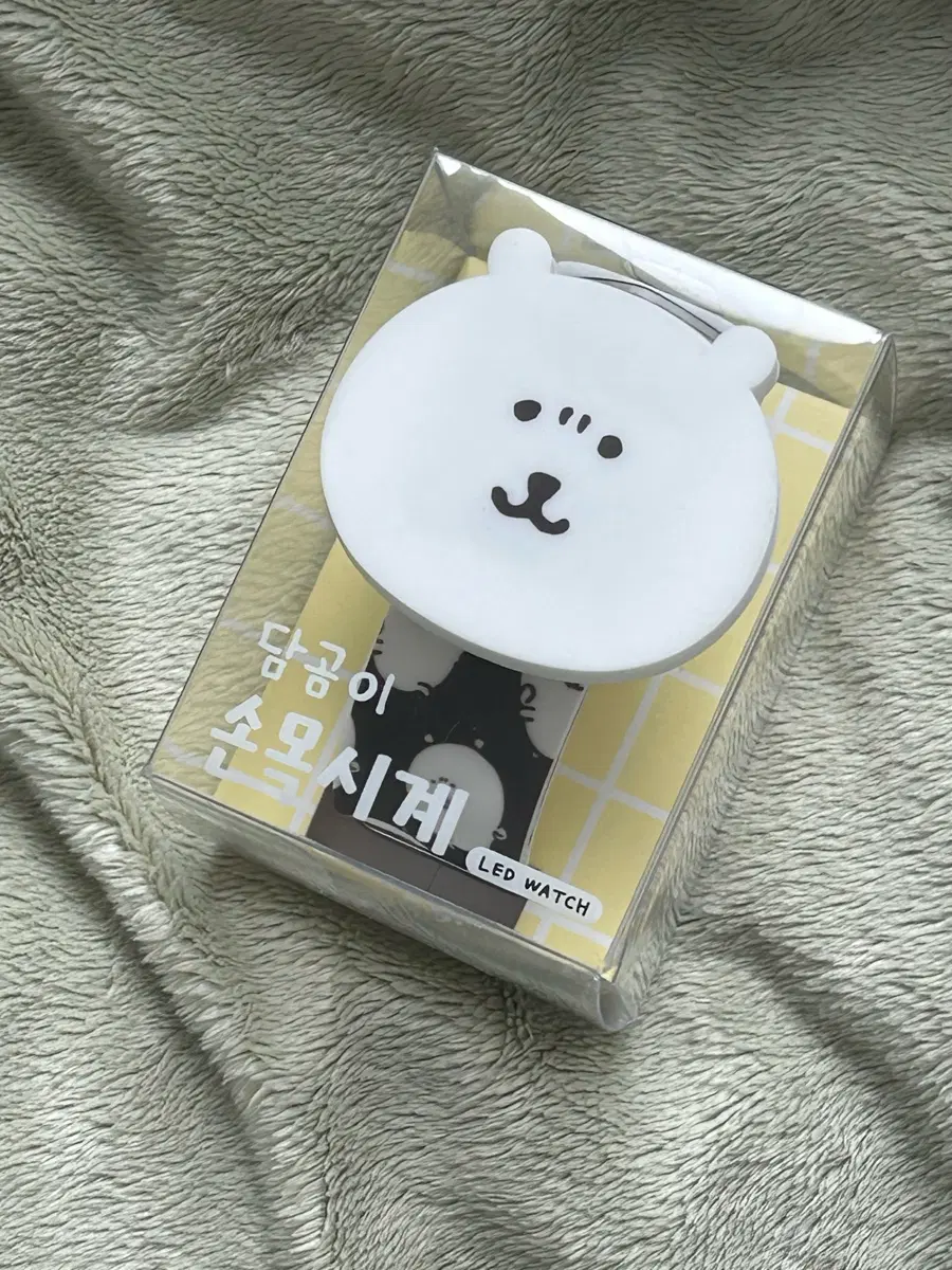 박스0,새상품) 담곰이 농담곰 LED 손목시계(블랙줄)