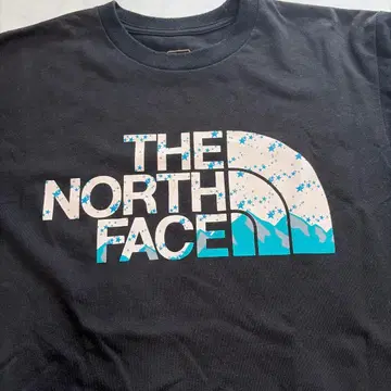 THE NORTH FACE 별 패턴 로고 티셔츠 블랙 M