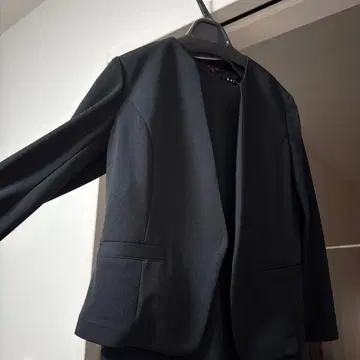 노카라 자켓 원피스 셋업 블랙 ketty