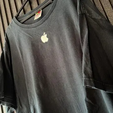 [ 가격 인하 ] Apple 센터 로고 T셔츠 블랙 XL