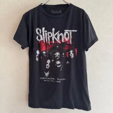 Slipknot 2005년 투어 티셔츠 M 슬립낫 밴드 티