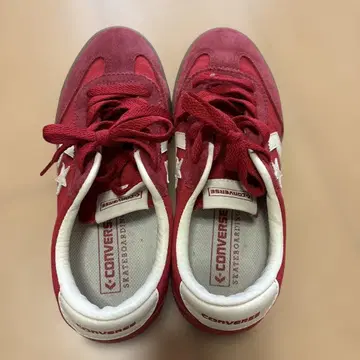 컨버스 SKATEBOARDING 스니커즈 빨간색 24cm