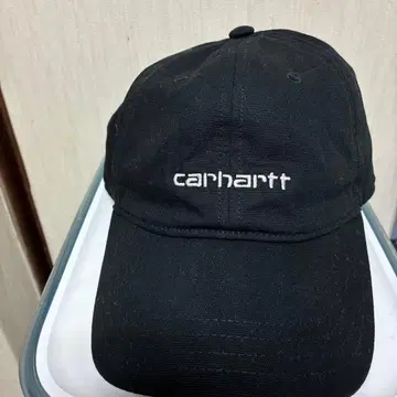 CARHARTT WIP Canvas Script Cap 블랙 칼하트