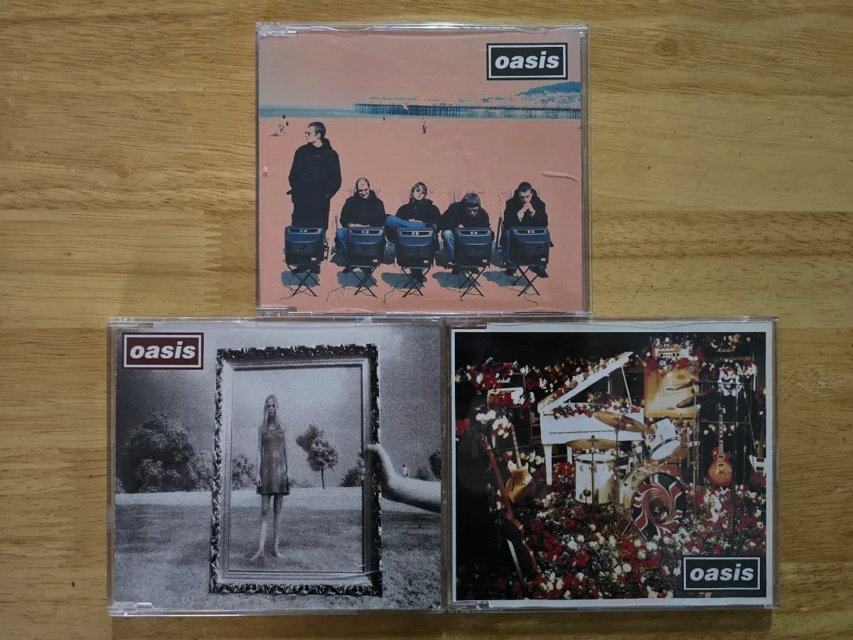 CD 음반 oasis 오아시스 싱글 3장