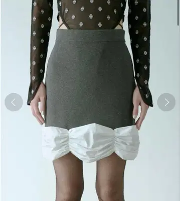 SORIN StretchyViscoseDecorativeMiniSkirt