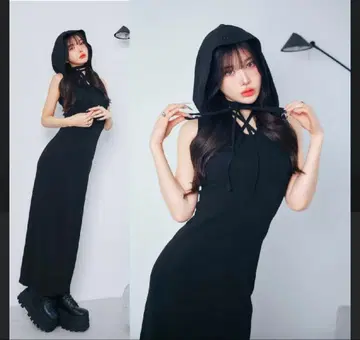 darich 다리치 후디 머메이드 롱 원피스