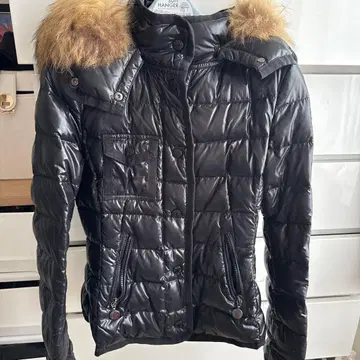 Moncler 다운 자켓 블랙 퍼 포함