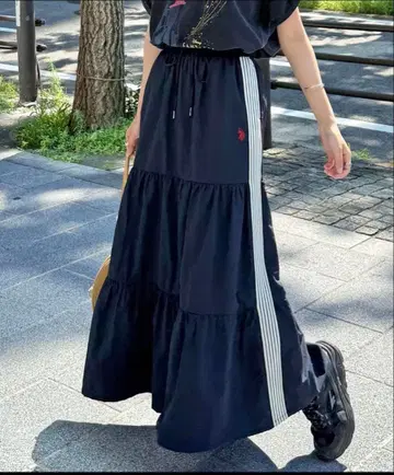 U.S. POLO ASSN. 캉캉 스커트 네이비