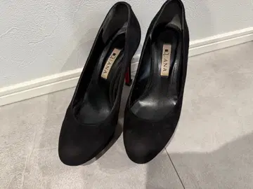 DIANA 다이애나 블랙 스웨이드 느낌 하이힐 핑힐 22.5cm