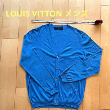 LOUIS VITTON 남성용 니트 가디건 XL 사이즈 미세한 얼룩 있음