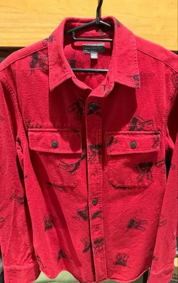 LL BEAN SIGNATURE 플란넬 셔츠 레드 부츠 패턴