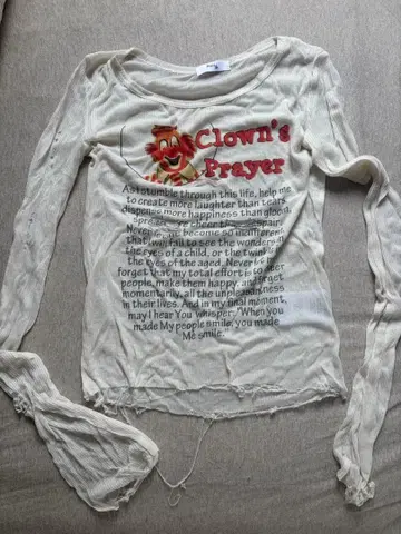 Praying Clown's Prayer 긴팔 티셔츠
