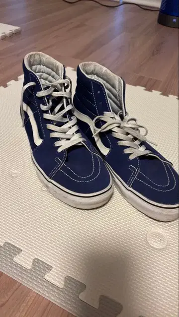 VANS SK8-HI 네이비 하이컷 스니커즈 레어