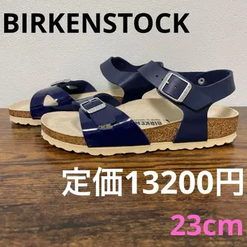 버켄스탁 리오 BS 23cm 상당 페이턴트 네이비 샌들