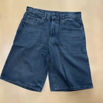 ZARA 데님 숏팬츠 블랙 EUR42