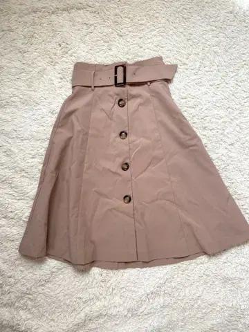 [ JILL STUART ] 벨트 플레어 스커트 S 고급