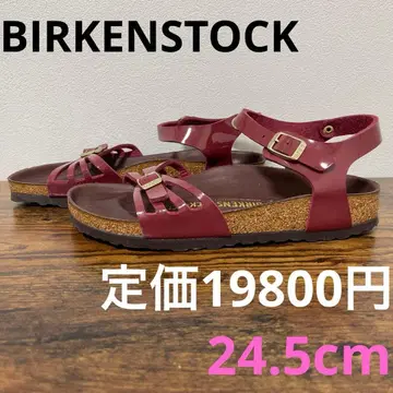 버켄스탁 발리 BS 24.5cm 상당 페이턴트 보르도 샌들