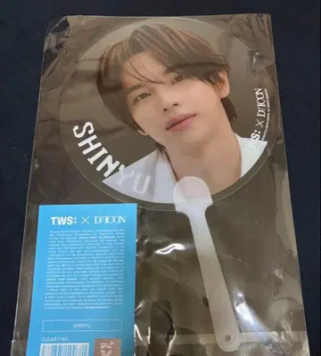 TWS DICON 신유 팝업 클리어 팬 부채