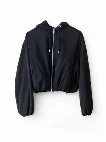 ZARA 러버 피니시 후데트 자켓 XS