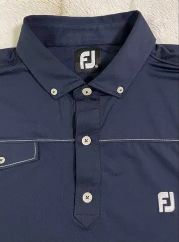 [ 새상품급 ] FootJoy FJ 골프 셔츠 네이비 반팔 XL