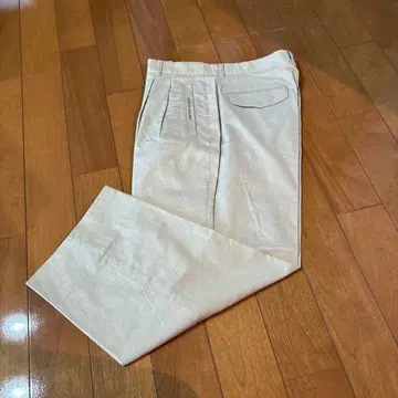 까스텔바작 스포츠 면린넨 와이드 팬츠 골프웨어 86 아이보리