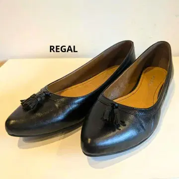 REGAL 리걸 태슬 플랫슈즈 블랙