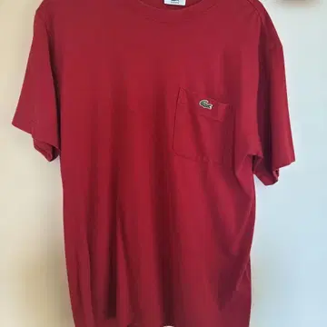LACOSTE 라코스테 포켓 T셔츠 레드 사이즈 3