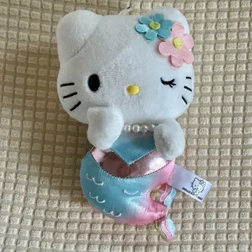 아와지섬 헬로키티 스마일 한정판 키티 인어 머메이드 봉제 인형 마스코트
