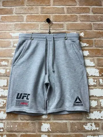 리복 UFC 하프 팬츠 스웨트 팬츠 그레이