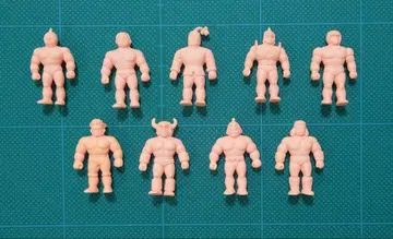 [ 복각판 근육맨 지우개 근육맨 저주의 인형 전 9종 컴프 ]
