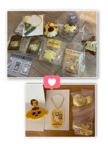 폼폼푸딩 가챠가챠 키링 간식 참 산리오