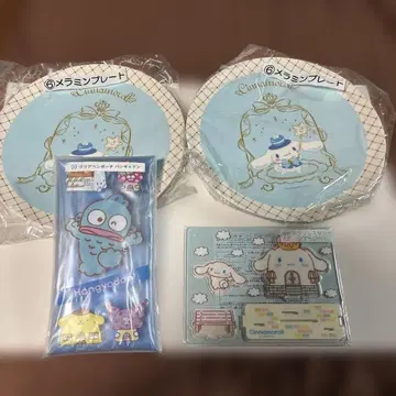 산리오 멜라민 플레이트 펜 파우치 아크릴 스탠드 세트
