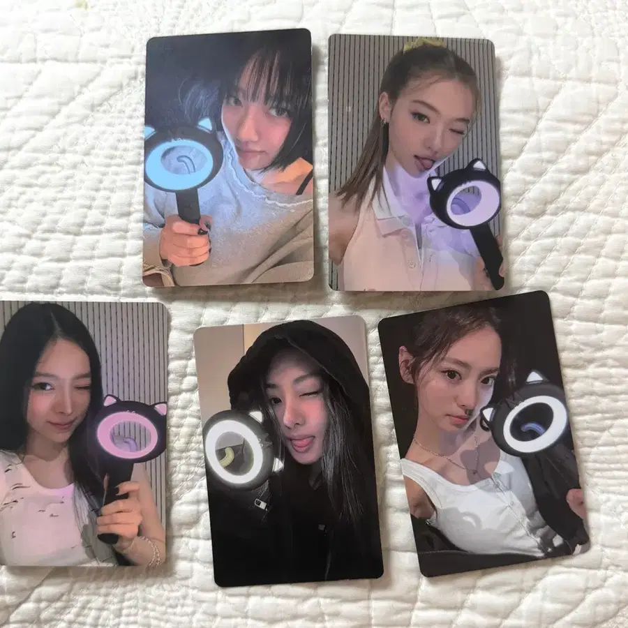 미야오 응원봉 포카 포토카드 meovv photocard 나린 엘라 안나 가원 수인