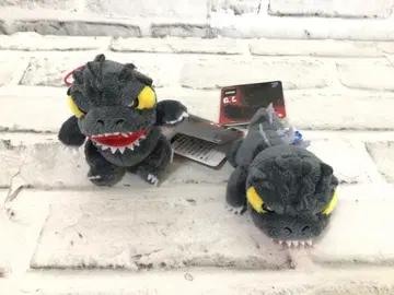 N165 GODZILLA/고질라 봉제 인형 클리너 2종 택 포함 현 상태