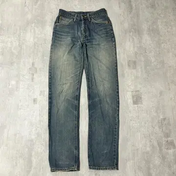 D716 90s Lee 라이더스 0201 데님 팬츠 테이퍼드 페이드