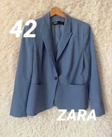 ZARA 테일러드 자켓 라이트 블루 42 XL