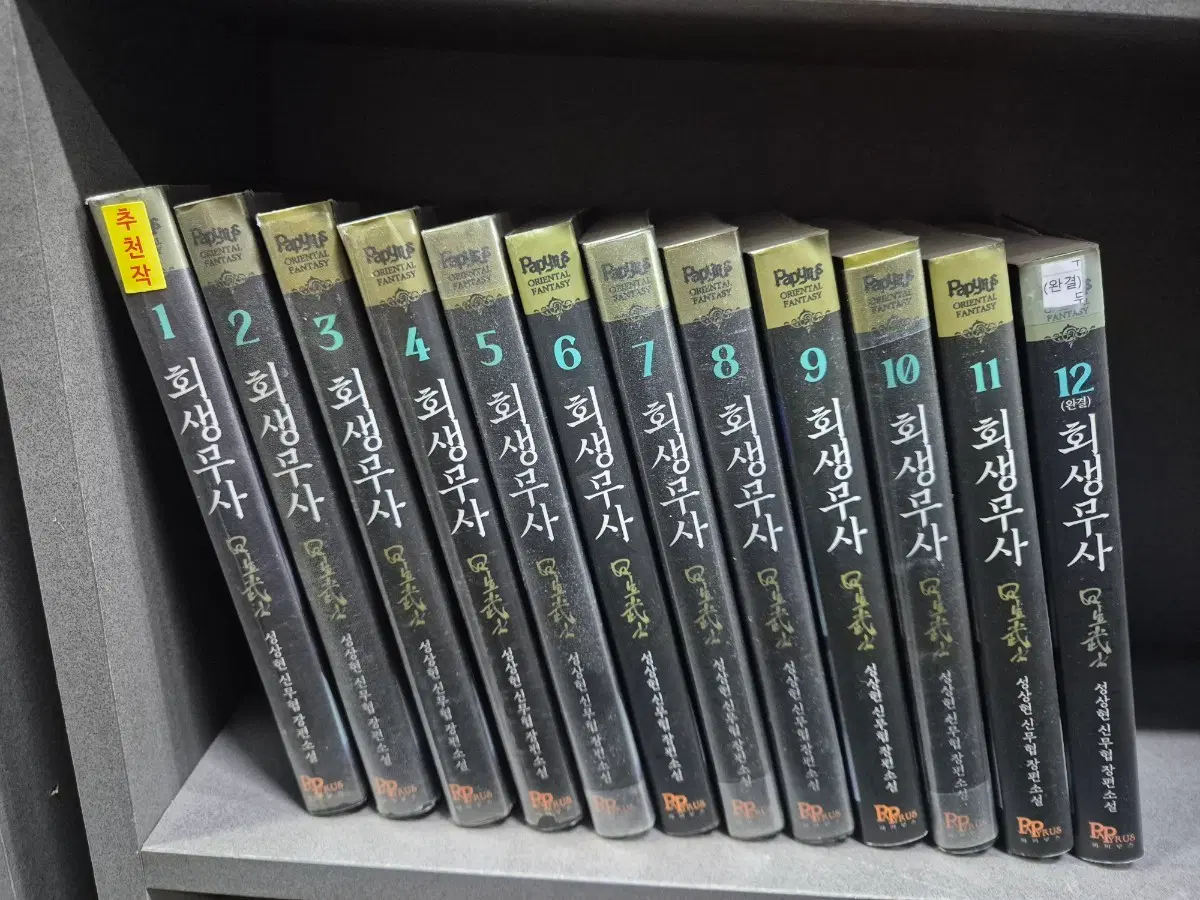 회생무사(성상현무협소설)1~12완 교도소추천도서
