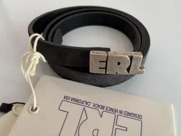 ERL UNISEX SUEDE SKINNY LEATHER BELT