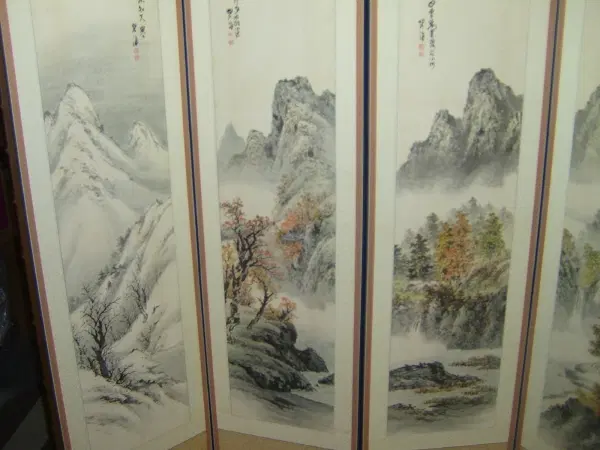 10폭 산수화 병풍 호 벽해