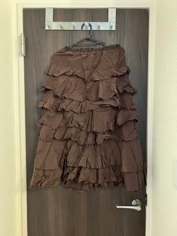 ZARA 플레어 스커트 브라운 M 사이즈