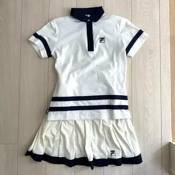 FILA 피케 셔츠 스커트 셋업