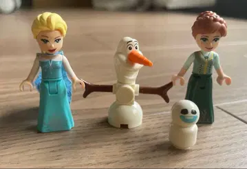 LEGO 겨울왕국 안나 엘사 올라프 피규어 세트 눈사람 포함