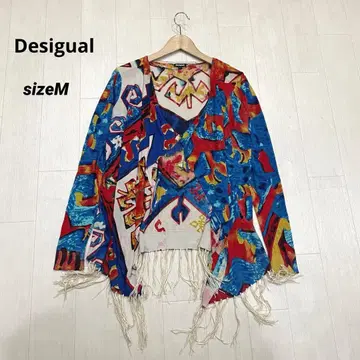 Desigual 데시구알 프린지 가디건 얇은 소재 올 패턴