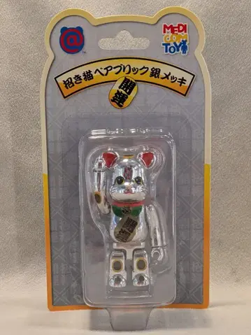 MEDICOMTOY BE@RBRICK 마네키네코 베어브릭 은도금 개운