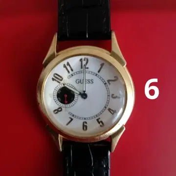 6 GUESS 손목시계 쿼츠 골드 블랙